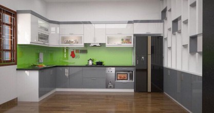Tủ bếp picomat hình chữ L sự lựa chọn mới cho căn bếp đẹp và hiện đại
