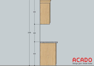 Kích thước tủ bếp cơ bản dành cho các gia đình Việt