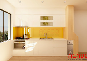 Thi công tủ bếp tại Xa La gia đình anh Dương – acado.vn Thi công tủ bếp tại Xa La gia đình anh Dương – acado.vn