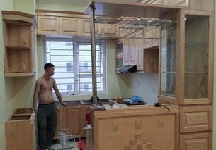 Thi công tủ bếp tại Xa La gia đình anh Dương – acado.vn