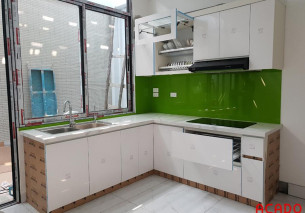 Thi công tủ bếp tại Lê Lợi, Hà Đông gia đình chú Tính Thi công tủ bếp tại Lê Lợi, Hà Đông gia đình chú Tính