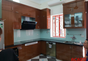 Thi công tủ bếp tại Lê Lợi, Hà Đông gia đình chú Tính Thi công tủ bếp tại Lê Lợi, Hà Đông gia đình chú Tính