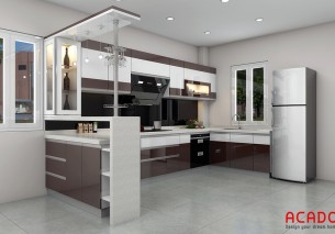 Tủ bếp màu trắng, xu hướng thiết kế thời thượng