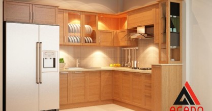 Bảng giá tủ bếp gỗ tự nhiên cập nhật mới nhất tại nội thất ACADO