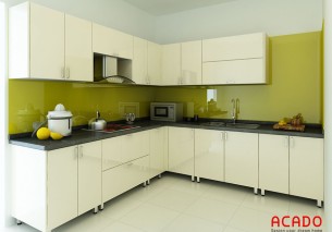 Tủ bếp trắng đẹp, hiện đại phù hợp với mọi không gian bếp