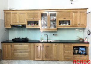 30 Mẫu Tủ Bếp Gỗ Sồi Sơn Trắng Đẹp Nhất 2020 – acado.vn 30 Mẫu Tủ Bếp Gỗ Sồi Sơn Trắng Đẹp Nhất 2020 – acado.vn