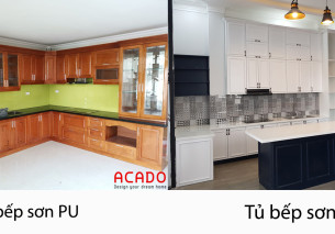 30 Mẫu Tủ Bếp Gỗ Sồi Sơn Trắng Đẹp Nhất 2020 – acado.vn 30 Mẫu Tủ Bếp Gỗ Sồi Sơn Trắng Đẹp Nhất 2020 – acado.vn