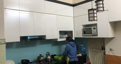 Thi Công Tủ Bếp Tại Thanh Trì -Hà Nội, Gia đình Chị Thủy