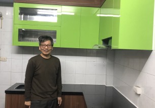 Đóng tủ bếp tại Thanh Xuân – Hà Nội, Gia Đình Chú Sơn