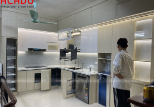 Thi Công Tủ Bếp Tại An Bình – An Khánh, Gia Đình Chị Tuyết Thi Công Tủ Bếp Tại An Bình – An Khánh, Gia Đình Chị Tuyết
