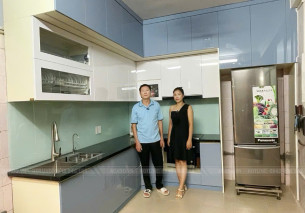 Làm Tủ Bếp Tại Bồ Đề – Long Biên, Gia Đình Chị Nga Làm Tủ Bếp Tại Bồ Đề – Long Biên, Gia Đình Chị Nga