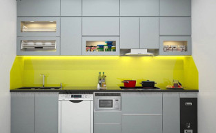 Tủ bếp gỗ công nghiệp An Cường phủ Melamine Giá rẻ Tủ bếp gỗ công nghiệp An Cường phủ Melamine Giá rẻ
