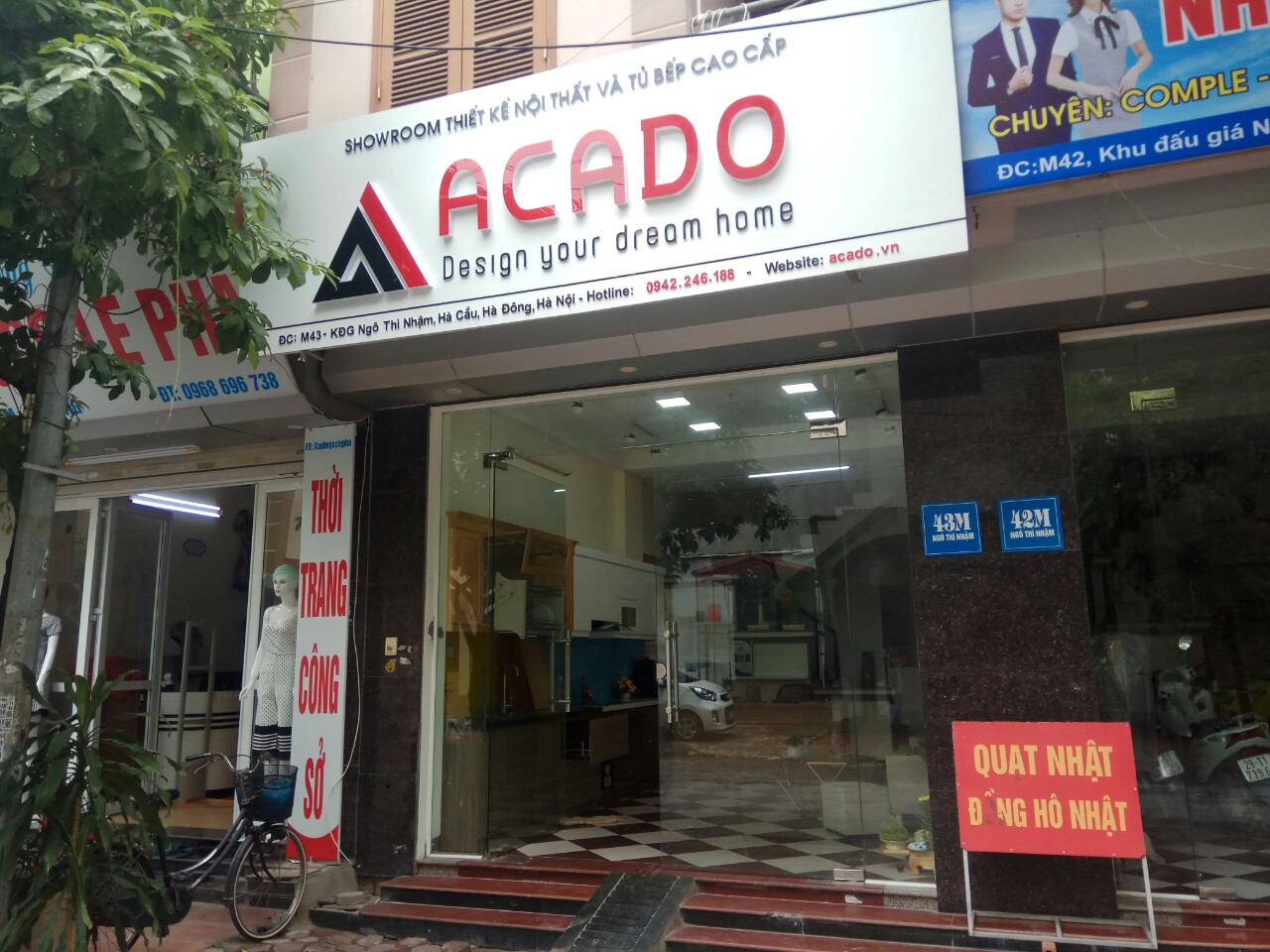Showroom thiết kế nội thất và tủ bếp cao cấp Acado.