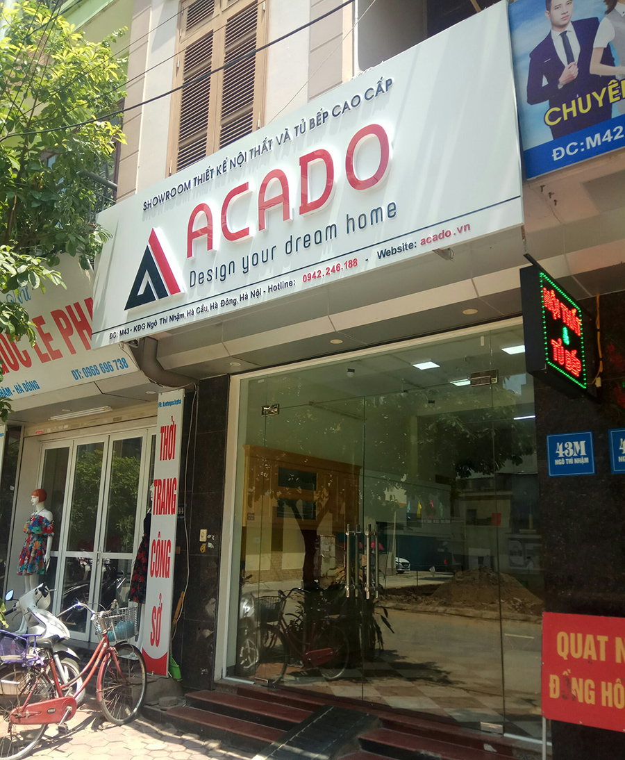 Showroom thiết kế nội thất và tủ bếp cao cấp Acado.