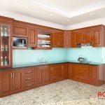 Tủ bếp gỗ xoan đào có bền không?