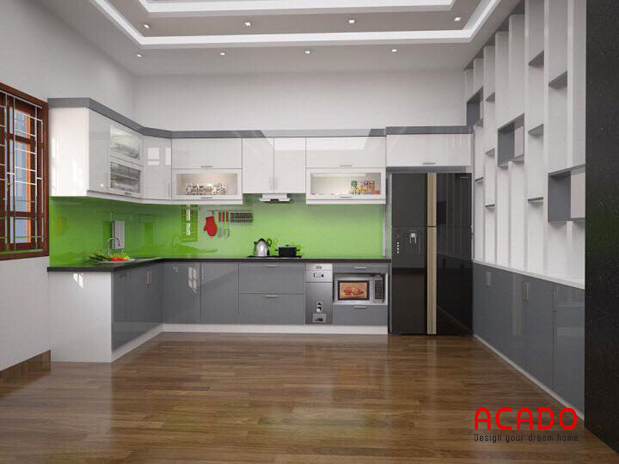 Tủ bếp picomat hình chữ L xu hướng lựa chọn mới cho căn bếp nhà bạn