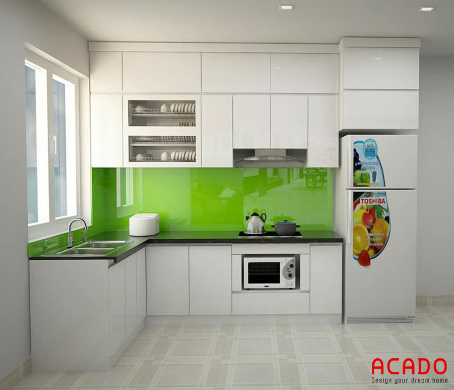 Mẫu tủ bếp nhựa Picomat được rất nhiều người yêu thích và lựa chọn tại ACADO