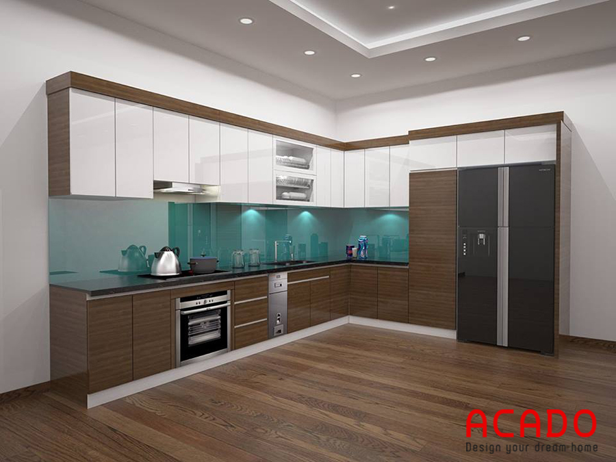 Tủ bếp 2020 - tủ bếp Laminate đẹp, thiết kế hiện đại tại ACADO