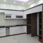 Tủ bếp gỗ công nghiệp đẹp , hiện đại ACADO thi công tại Thanh Oai - Hà Nội