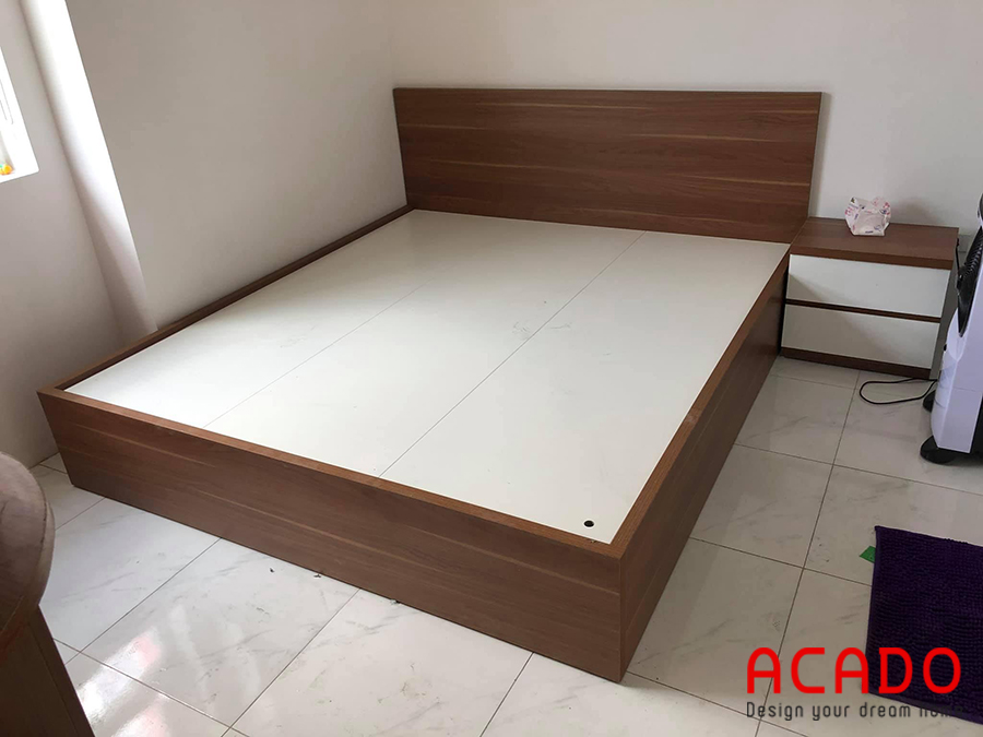 Giường ngủ gỗ công nghiệp Laminate - nội thất Acado