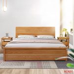 Giường ngủ gỗ tự nhiên hiện đại, giá rẻ - nội thất Acado