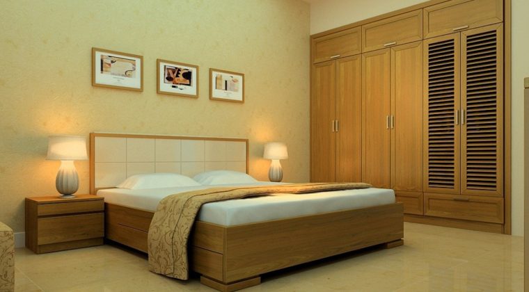 Giường ngủ gỗ sồi Nga kiểu dáng mới nhất 2020