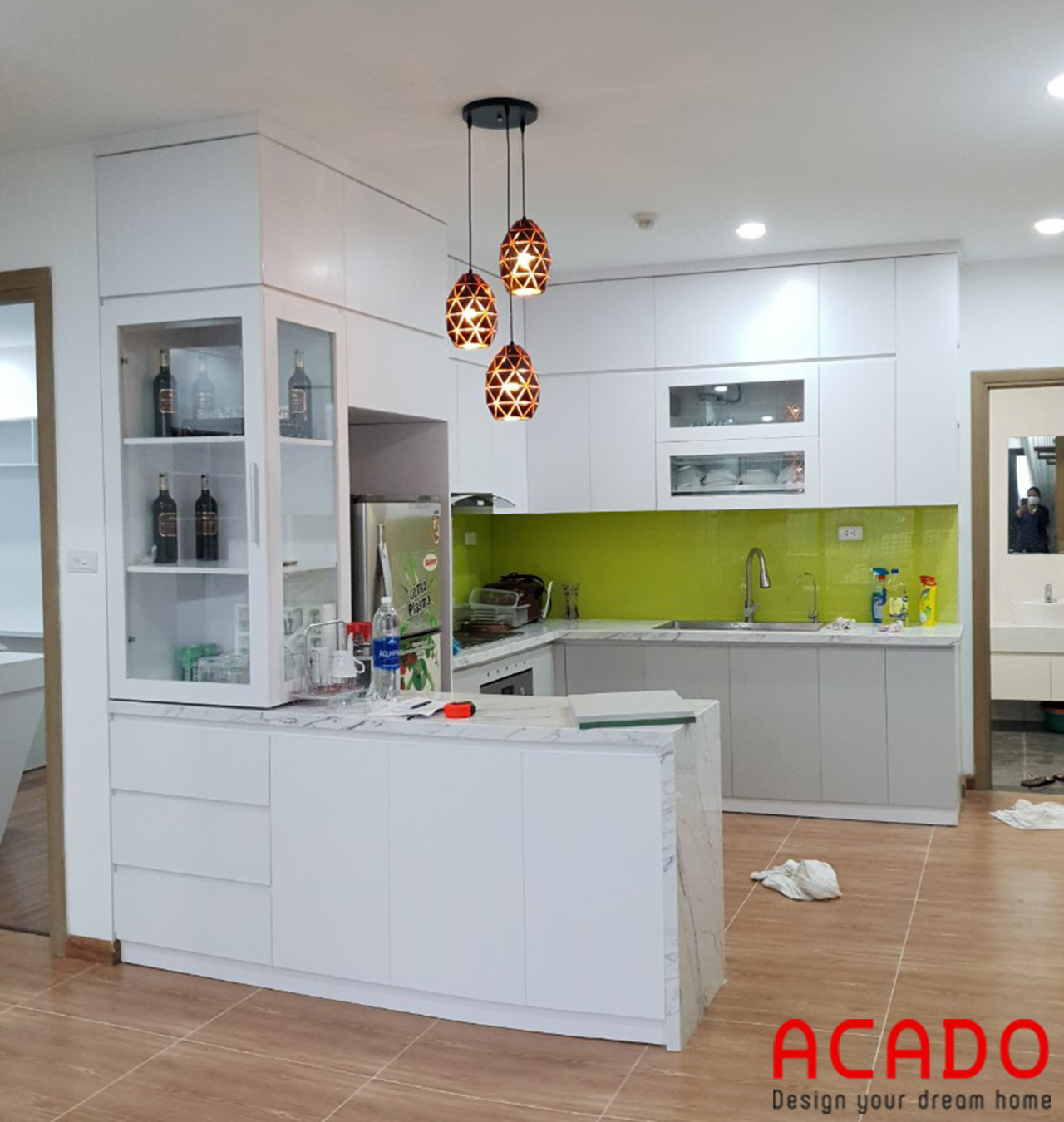 Tủ bếp Melamine An Cường cao cấp - Tủ bếp 2020 tại ACADO