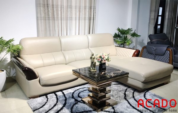 Ghế sofa bọc da sang trọng, cao cấp - nội thất Acado