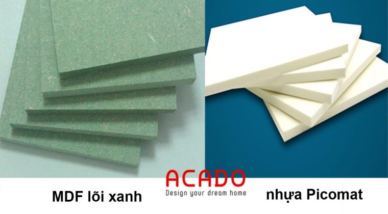So sánh MDF lõi xanh và nhựa Picomat - ACADO.VN