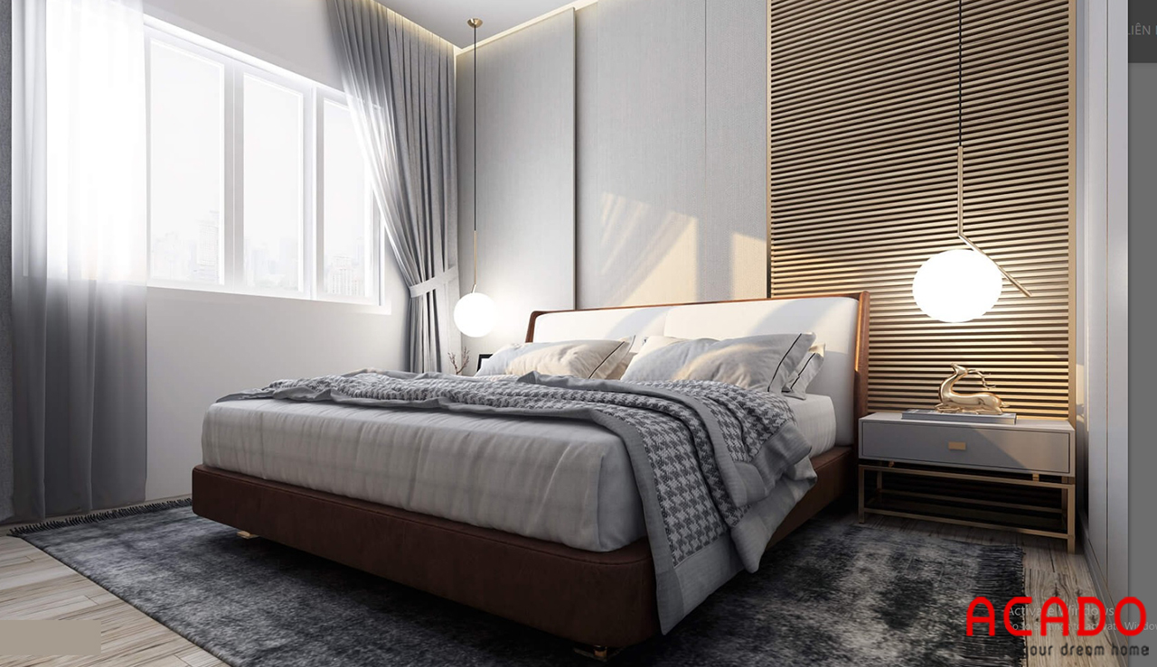 Thiết kế đơn giản nhưng vẫn toát lên vẻ đẹp hiện đại cho phòng ngủ