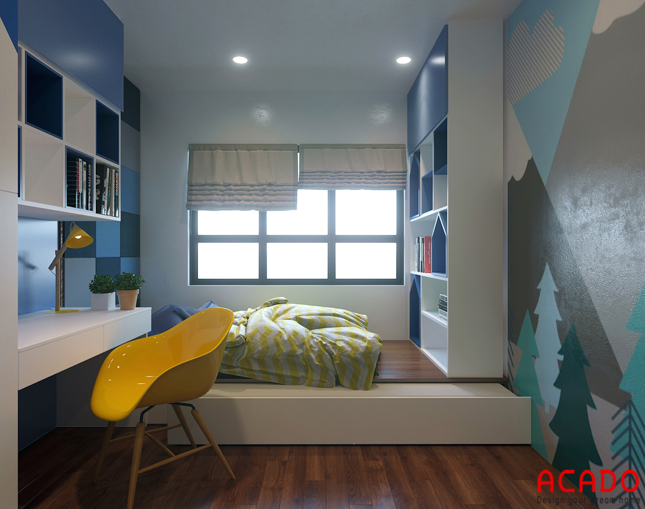 Phòng ngủ thiết kế cho bé - nội thất ACADO