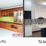 Tủ bếp sơn PU và sơn bệt - nội thất ACADO