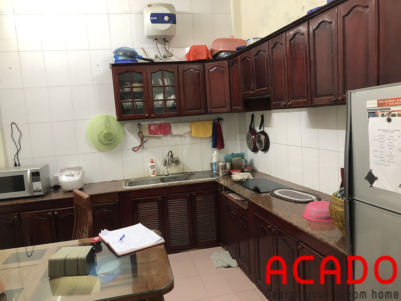 Hiện trạng căn bếp nhà chú Thịnh khi nhân viên ACADO qua khảo sát thực tế