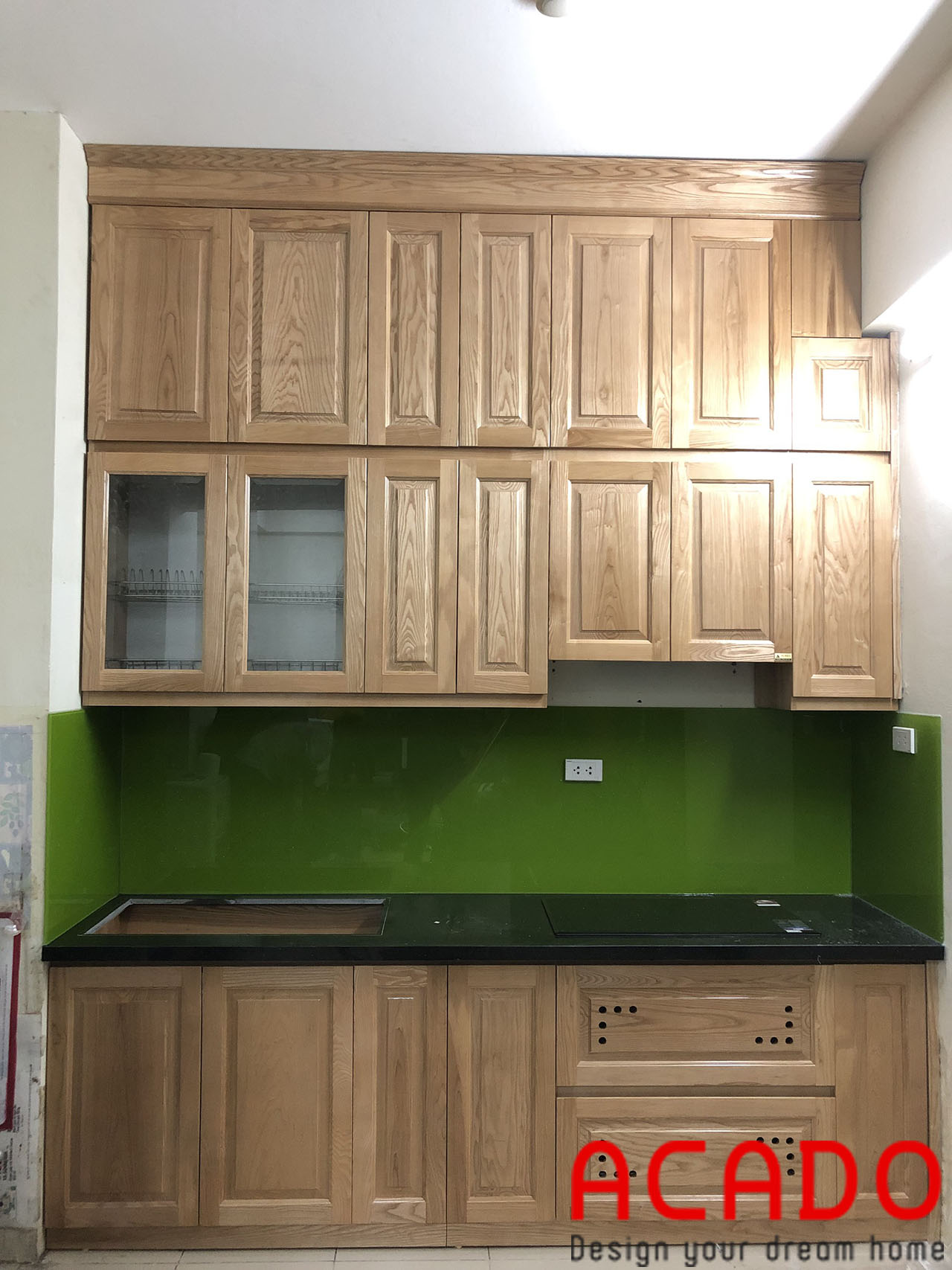 Hoàn thiện công trình tủ bếp cho gia đình anh Tuấn - Đóng tủ bếp tại chung cư Hồng Hà Eco City