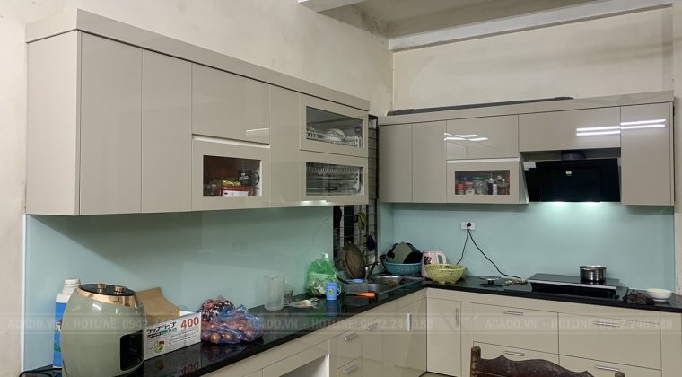 Hoàn thành quá trình thi công và bàn giao tủ bếp tại gia đình anh Thám