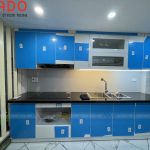 Thùng tủ Melamine chống thấm vượt trội - Thi công tủ bếp tại Nguyễn Trãi