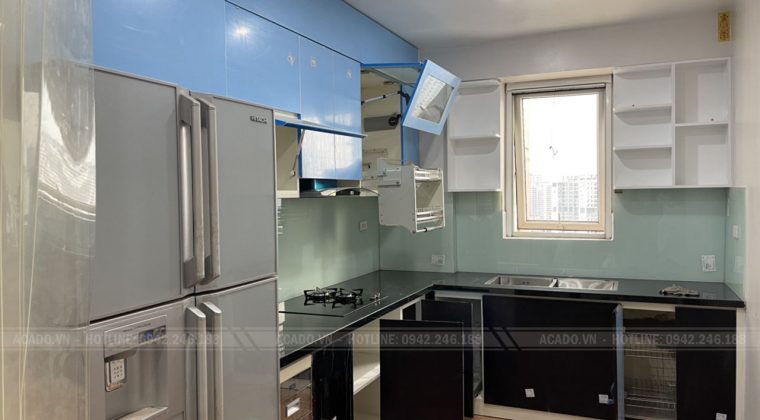 Hoàn thiện thi công tủ bếp và bàn giao công trình cho gia đình chị Hạnh