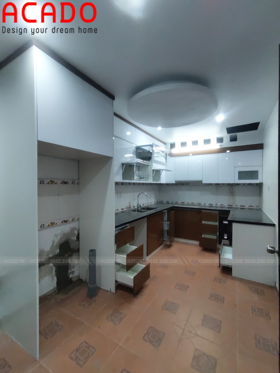 Thiết kế phù hợp với không gian bếp, thuận tiện khi sử dụng