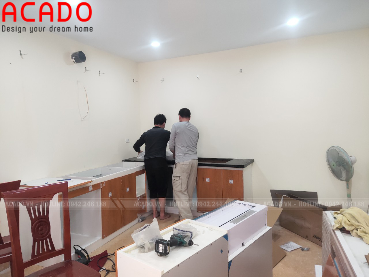 Nội thất ACADO vận chuyển đồ đạc tới gia đình anh Sơn 