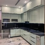 Tủ bếp thùng inox cánh kính Thiết kế kịch trần - Nội thất ACADO