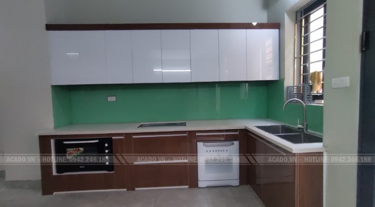Hoàn thiện thi công tủ bếp và bàn giao cho gia đình anh Dũng