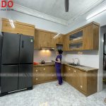 Hoàn thiện và bàn giao công trình tủ bếp cho gia đình cô Diện - làm tủ bếp tại Hà Trì