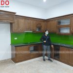 Hoàn thiện tủ bếp và bàn giao cho gia đình anh Sơn - Thi công tủ bếp tại Phúc Lợi - Long Biên