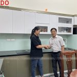 Hoàn thiện tủ bếp cho gia đình anh Tùng tại Nguyễn Văn Linh