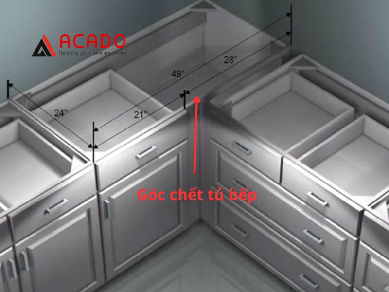 Góc chết tủ bếp