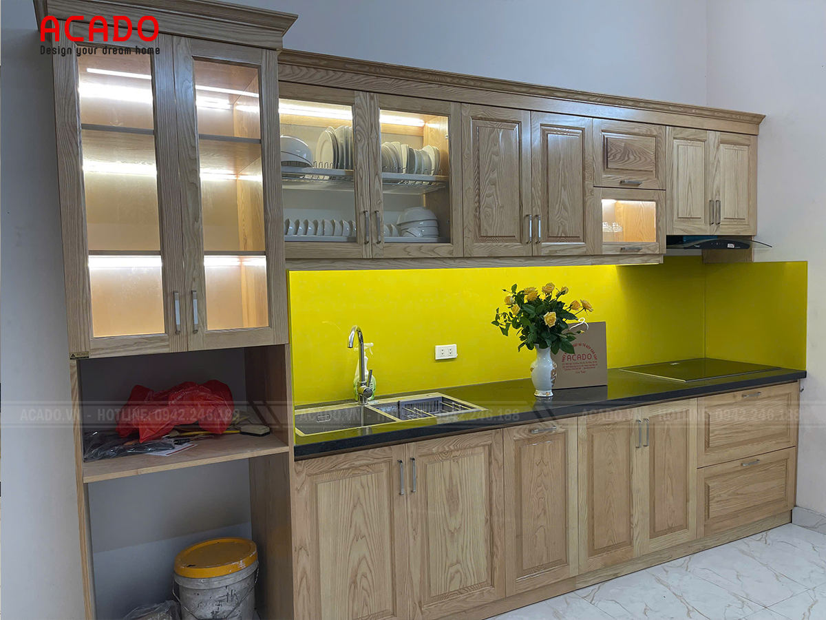 bộ tủ bếp gỗ cao cấp