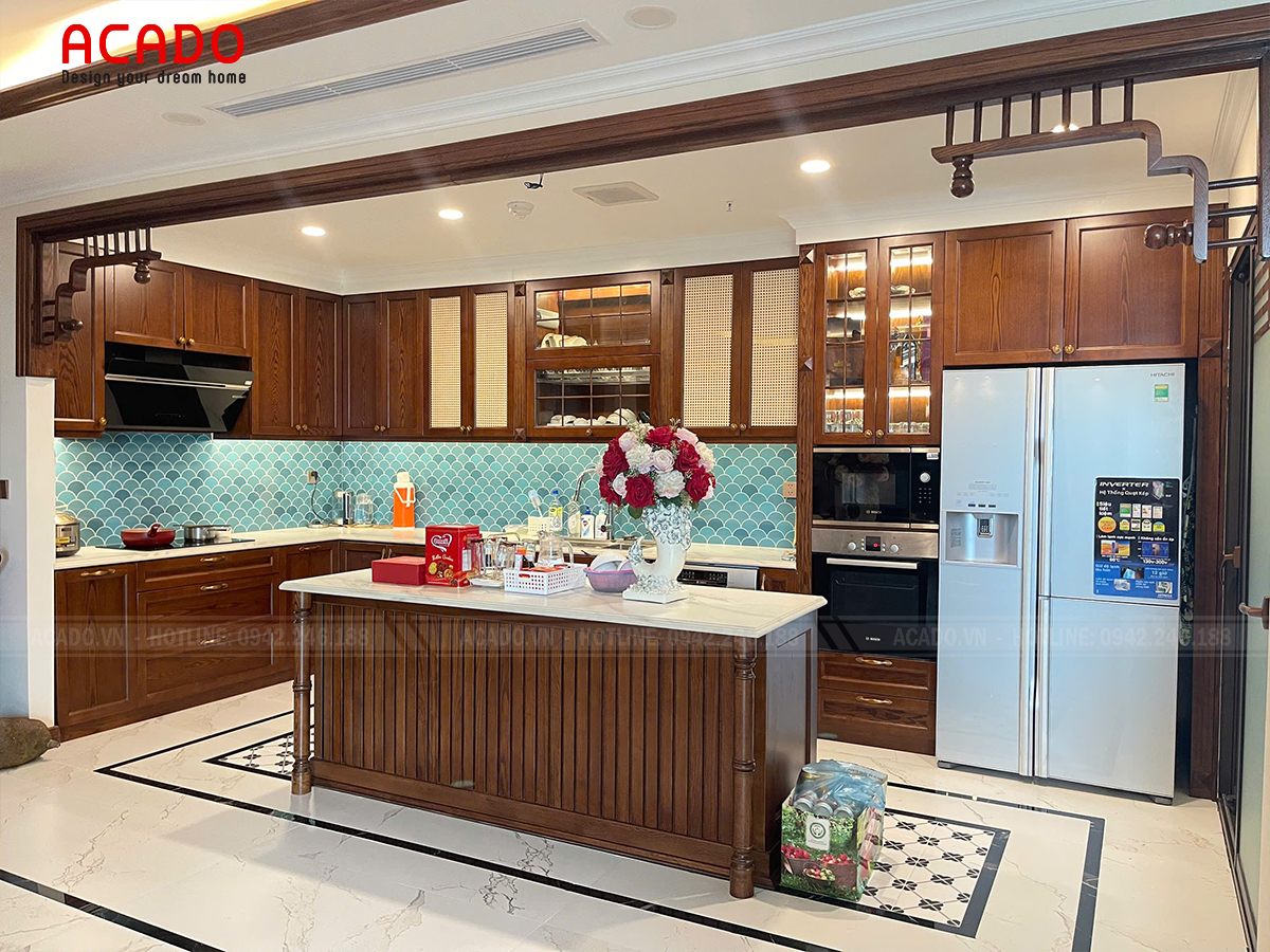Tủ bếp gỗ cao cấp