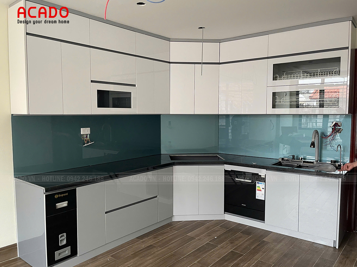 Tủ bếp góc xéo