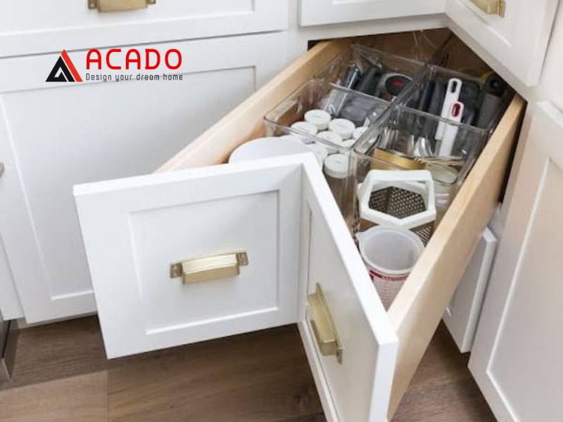 Xử lý góc chết tủ bếp