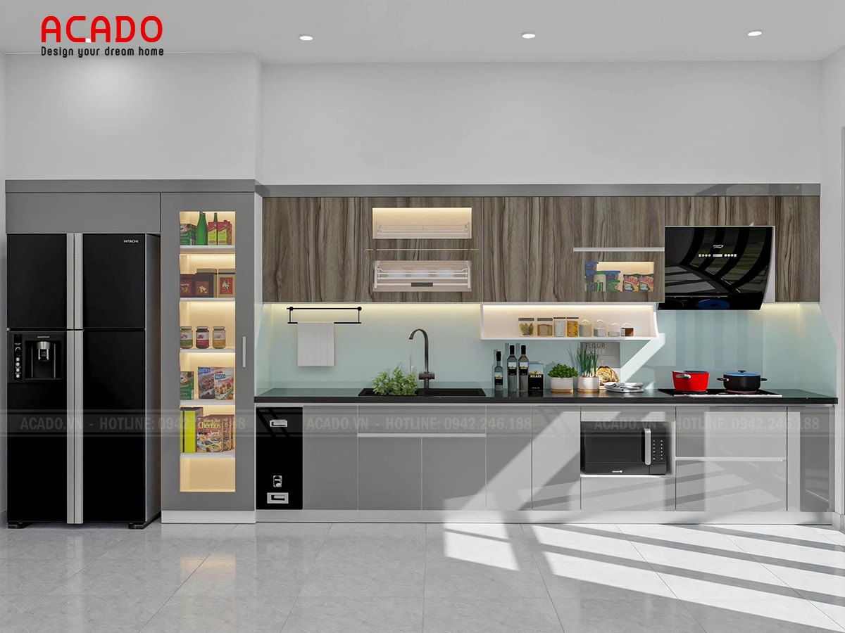 Trang trí tủ bếp